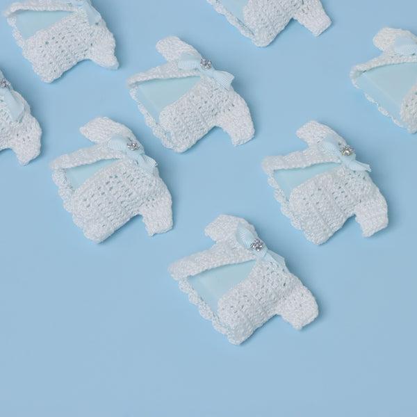 Set of 20 Baby boy crochet jacket premium chocolate