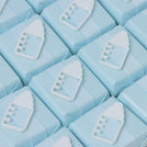 Baby boy acrylic baby bottle decorated chocolate