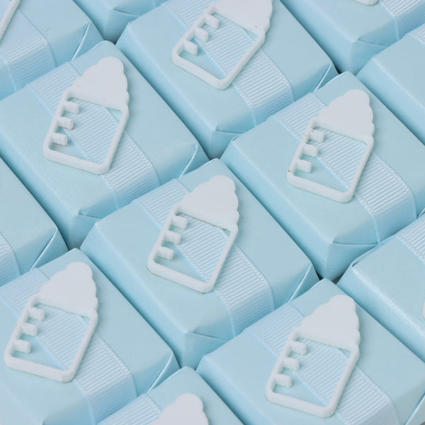 Baby boy acrylic baby bottle decorated chocolate