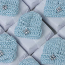Set of 20 Baby boy hat crochet decorated premium chocolate