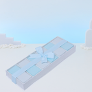 Chocolate decorated 12-piece view top box