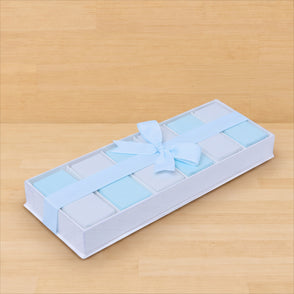 Chocolate decorated 12-piece view top...