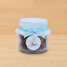Set of 20 Baby boy personalized caramelized nuts jar