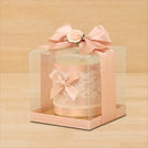 Set of 20 Baby carousel decorated candle clear box
