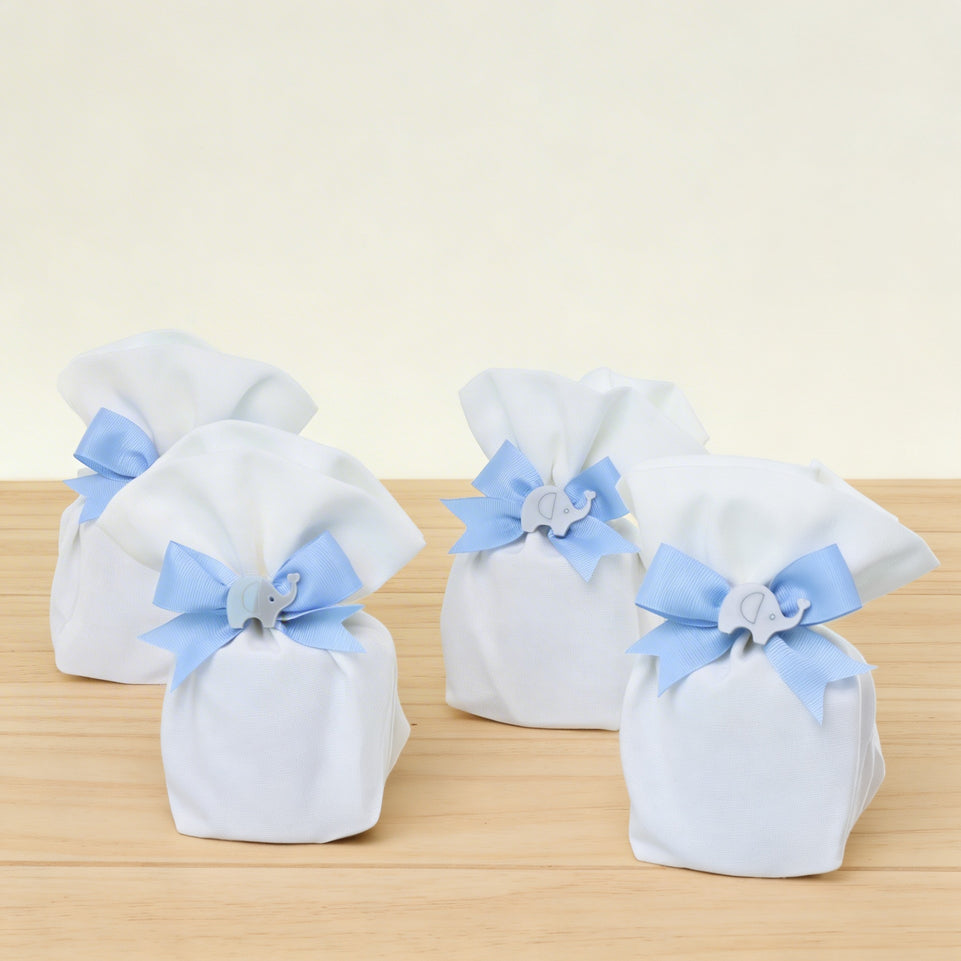 Set of 20 pcs acrylic elephant decorated candle bag