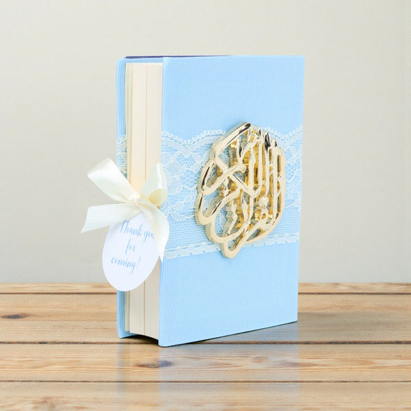 Set of 20 Baby boy mashallah decorated quran giveaway