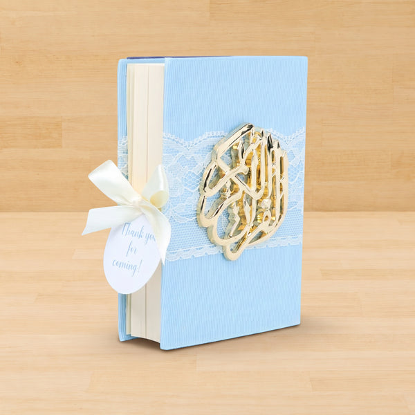 Set of 20 Baby boy mashallah decorated quran giveaway