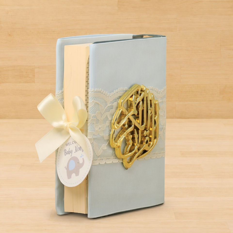 Set of 20 Baby boy mashallah decorated quran giveaway