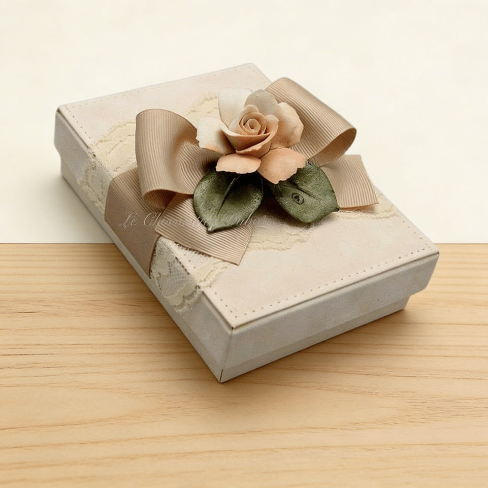 Set of 20 Ceramic flower decorated quran velvet box