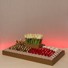 Happy Birthday customized premium chocolate large leather tray