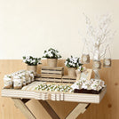 Baby rustic theme chocolate wood stand