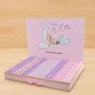 Welcome baby teddy theme personalized and decorated chocolate stand tray