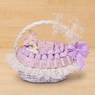 Baby girl ballerina & flower decorated chocolate medium basket