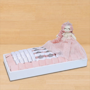 Baby girl princess toy decorated choc...