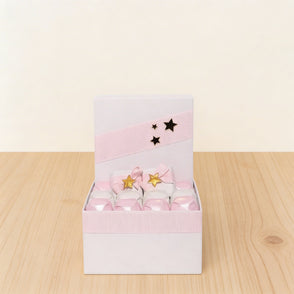 Baby girl acrylic gold star decorated...