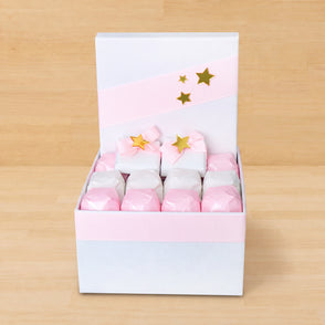 Baby girl acrylic gold star decorated...