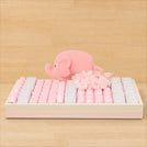 Baby personalized elephant designed premium chocolate medium leather tray