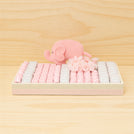 Baby personalized elephant designed premium chocolate medium leather tray
