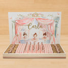 Baby girl customize tray Ballerina  theme design with acrylic backdrop