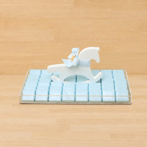 Baby boy chocolate medium acrylic tra...