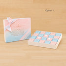 Gender reveal theme personalized chocolates box with ribbon