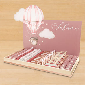 Baby girl air balloon theme premium c...
