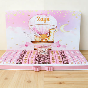 Baby girl personalized acrylic backdr...