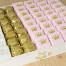 Baby girl "little princess" theme decorated chocolate 2 layer tray