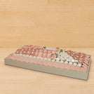 Baby girl luxury vintage decorated chocolate large leather tray
