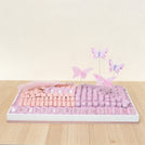 Butterfly decorated chocolate large leather tray