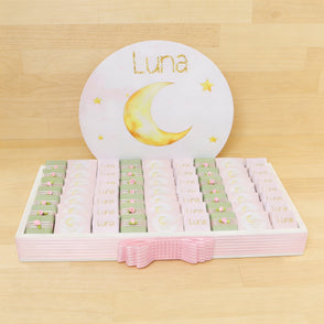 Baby girl personalized stars moon des...