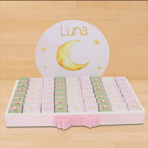 Baby girl personalized stars moon des...