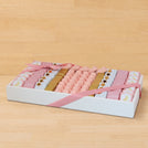 Baby girl moon theme personalized designed chocolate medium leather tray