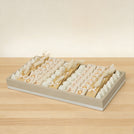 Baby girl lion theme chocolate medium leather tray