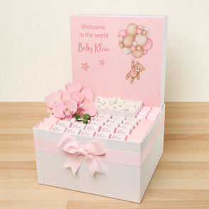 Baby girl teddy designed premium choc...