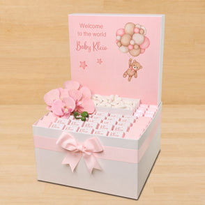 Baby girl teddy designed premium choc...