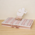 Baby girl angle theme designed premium chocolate medium leather tray