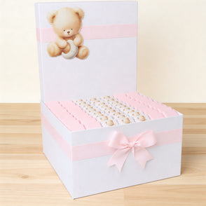 Baby girl teddy designed premium choc...