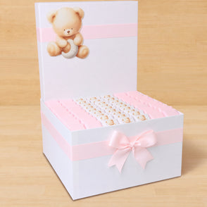 Baby girl teddy designed premium choc...