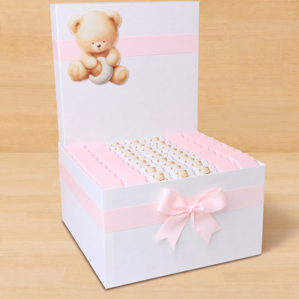 Baby girl teddy designed premium chocolate extra large hamper