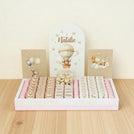 Baby Girl air balloon designed premium chocolate medium leather tray