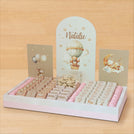 Baby Girl air balloon designed premium chocolate medium leather tray