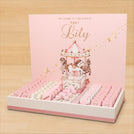 Baby girl carousel designed premium chocolate medium leather tray