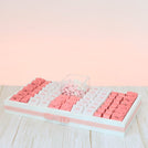 Baby personalized butterfly designed premium chocolate medium leather tray