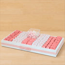 Baby personalized butterfly designed premium chocolate medium leather tray