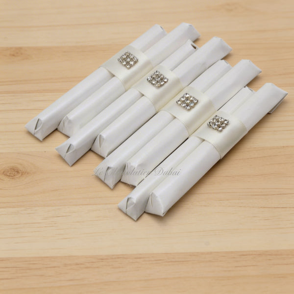 Set of 20 bridal rhinestone decorated loose chocolate stick set