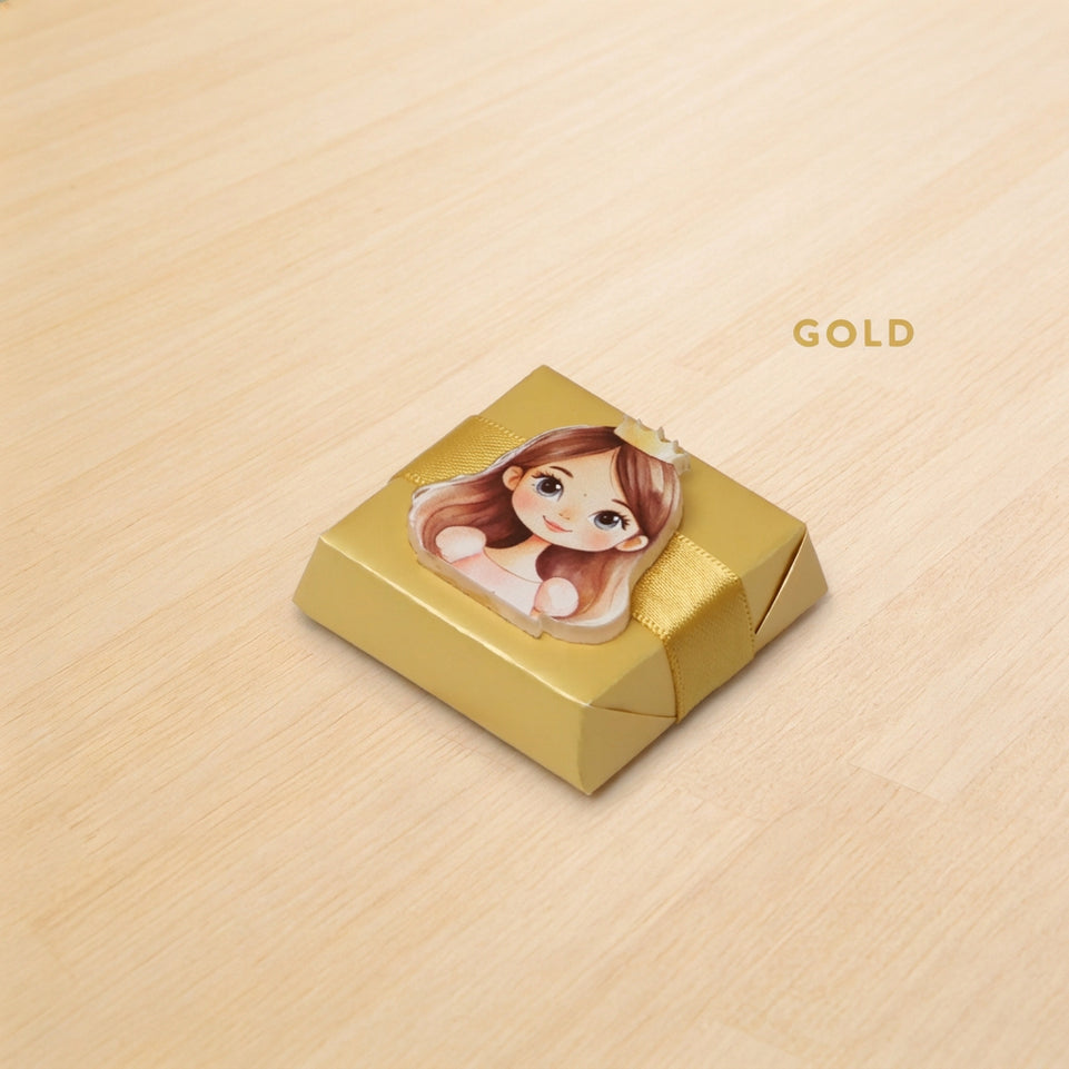 Baby girl princes acrylic decorated premium chocolate