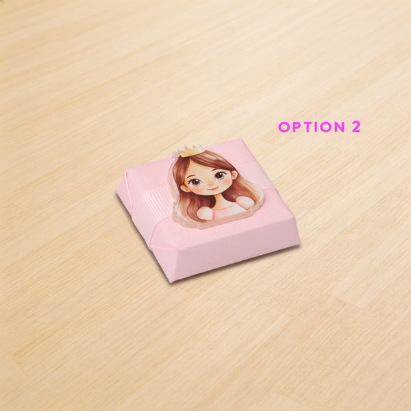 Baby girl princes acrylic decorated premium chocolate