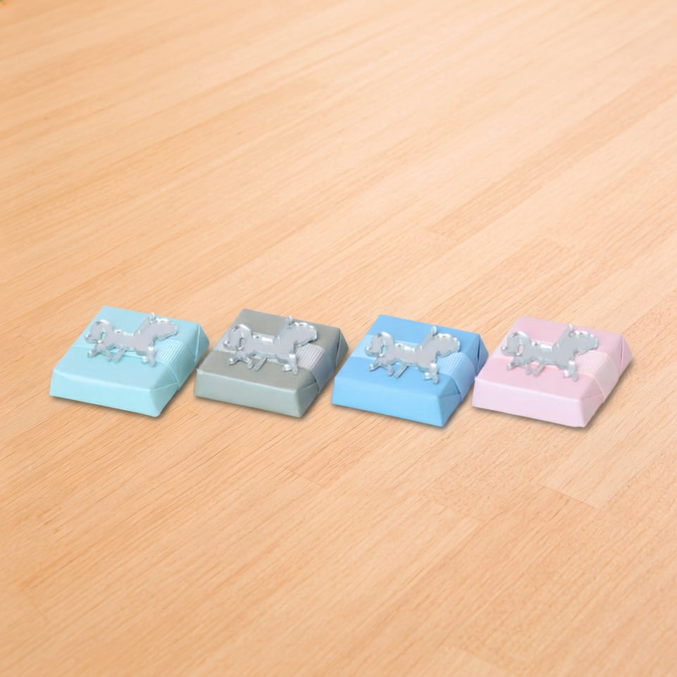 Baby carousel acrylic decorated premium chocolate