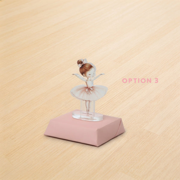 Baby ballerina acrylic decorated premium chocolate